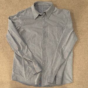 Lululemon light blue chambray style shirt
